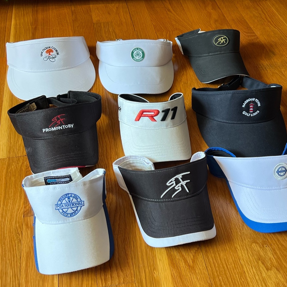 9 Assorted Men’s Golf Visors - Picture 2 of 6